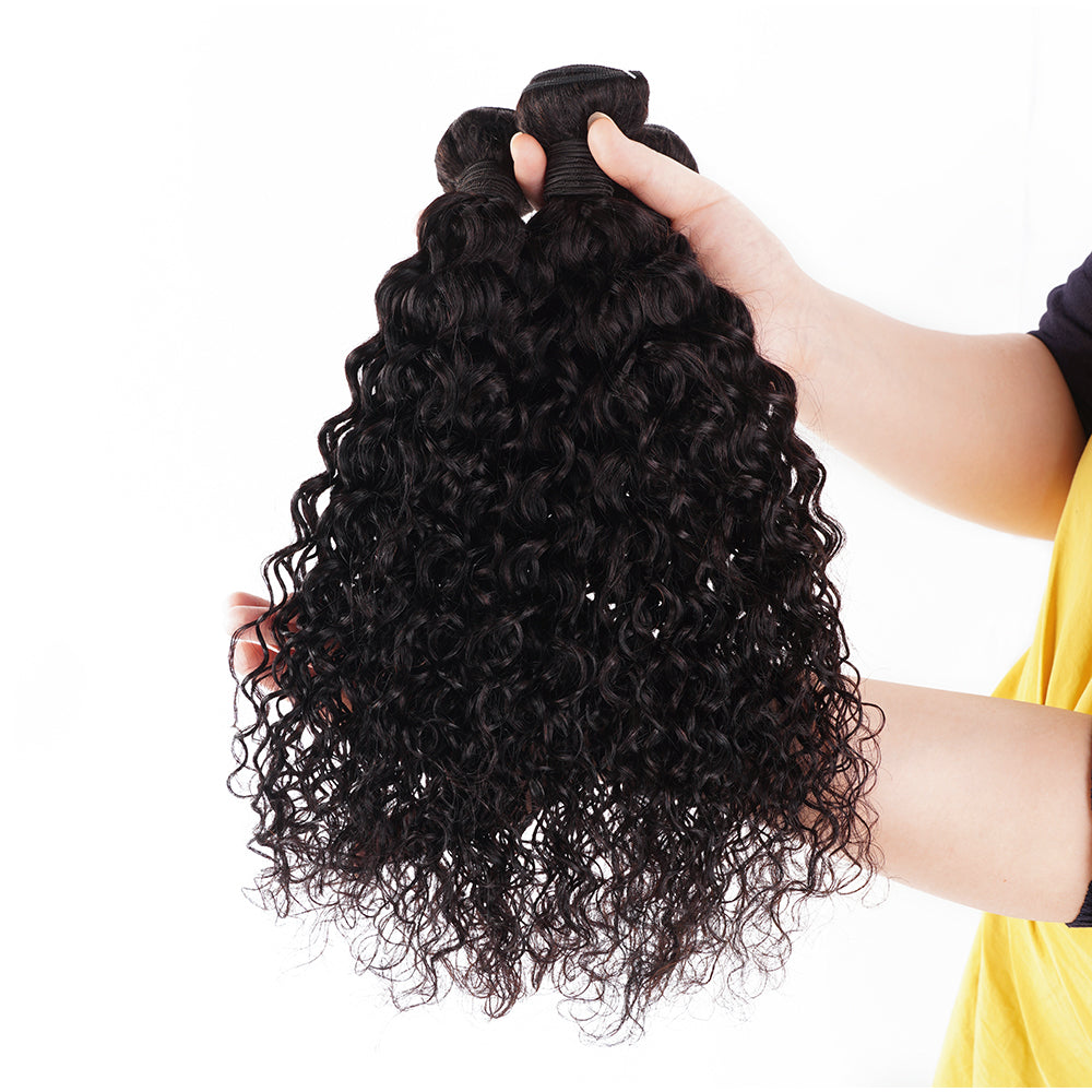 8A GRADE NATURAL COLOR JERRY CURL BUNDLE