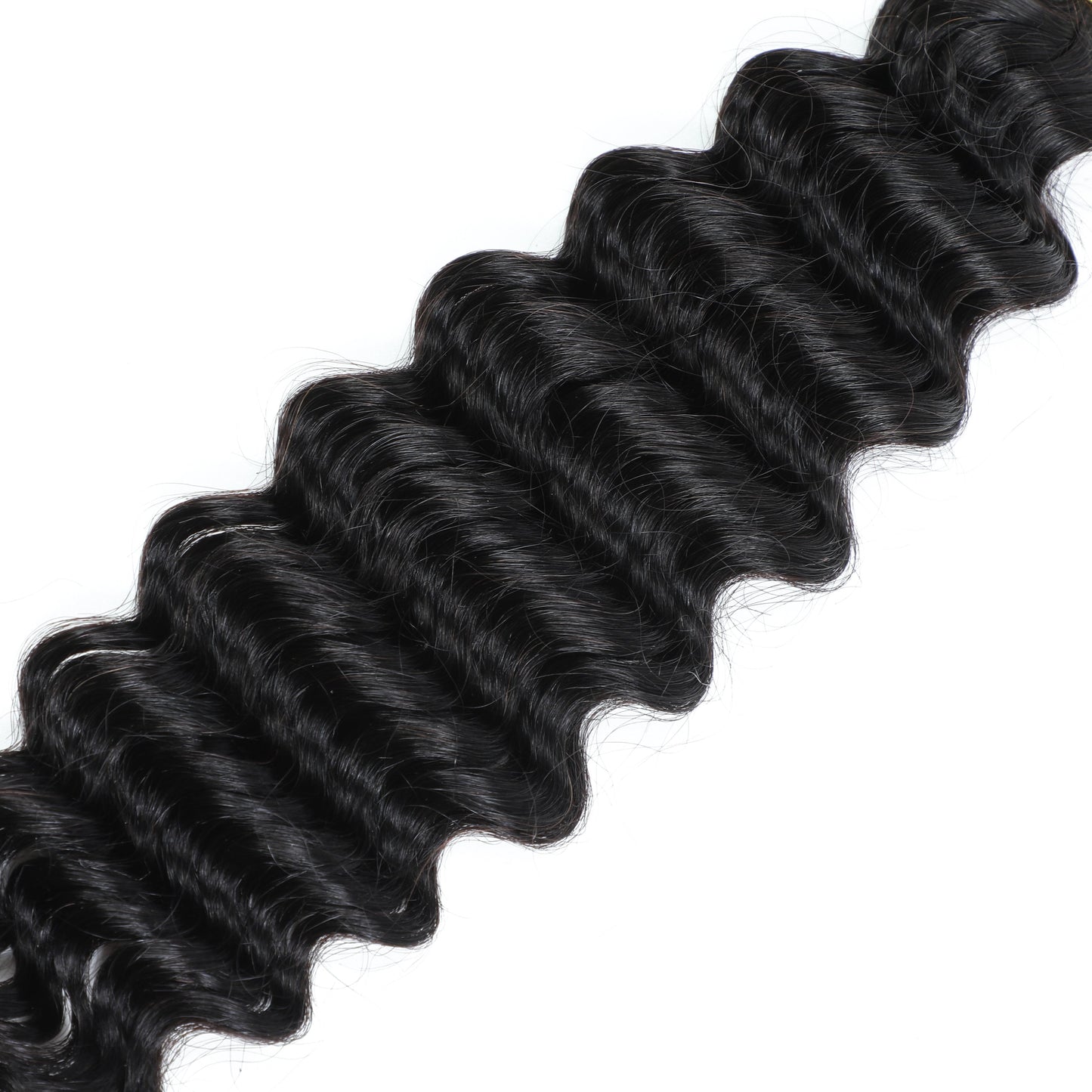 KD2304H 100% HUMAN HAIR 100 GRAM DEEP BULK 2 IN 1