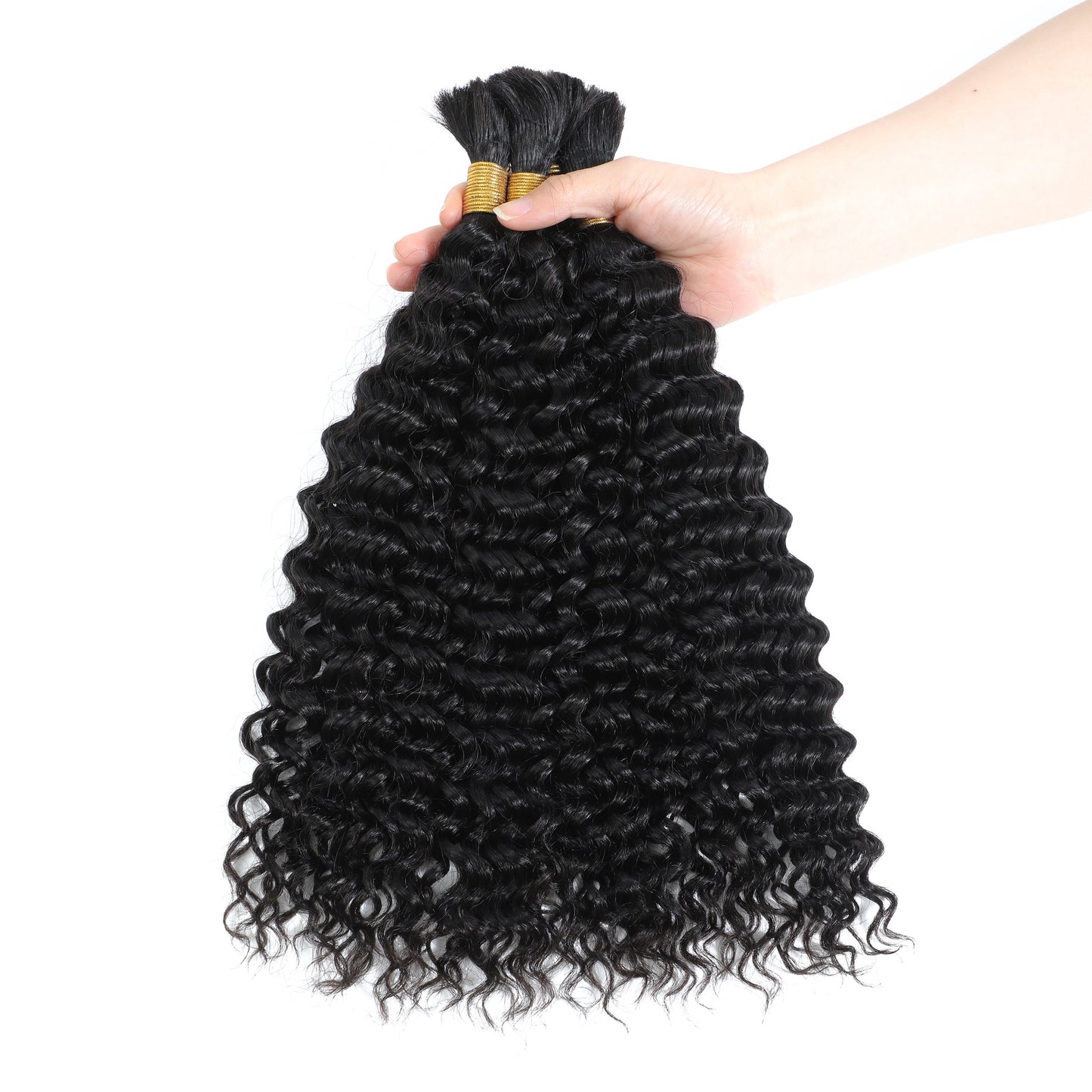 KW2304H 100% HUMAN HAIR 100 GRAM WATER WAVE BULK 2 IN 1